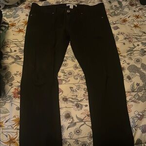 Black Straight-Leg Pants